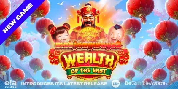 Tampilan visual slot Wealth of the East dengan tema festival oriental